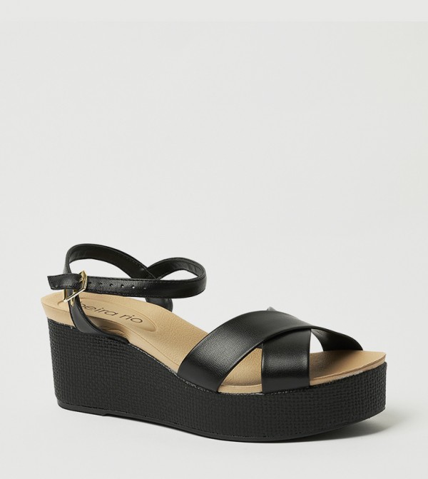 IGNATIUS Ankle Strap Wedge Sandals