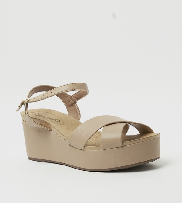 OCTAVIAN Ankle Strap Wedge Sandals