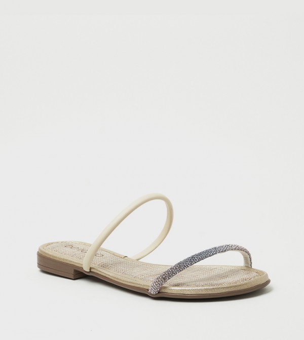 JAMIE Embellished Flat Sandals