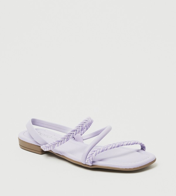 PENNY Square Toe Flat Sandals