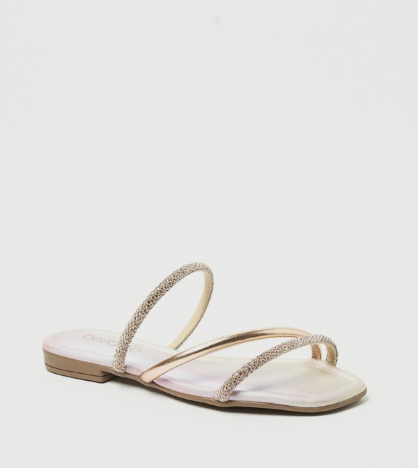 HAYLEY Embellished Flat Sandals