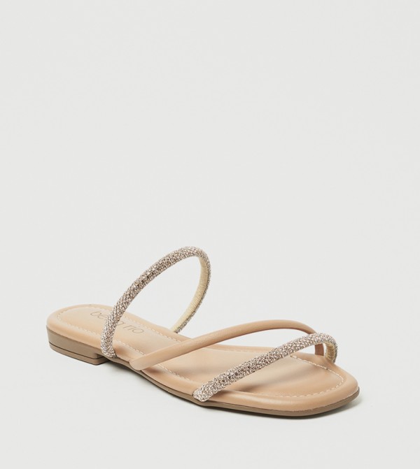 ASHLYN Embellished Flat Sandals