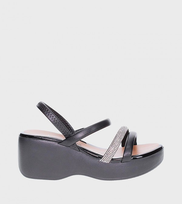 MELANY Embellished Wedge Sandals