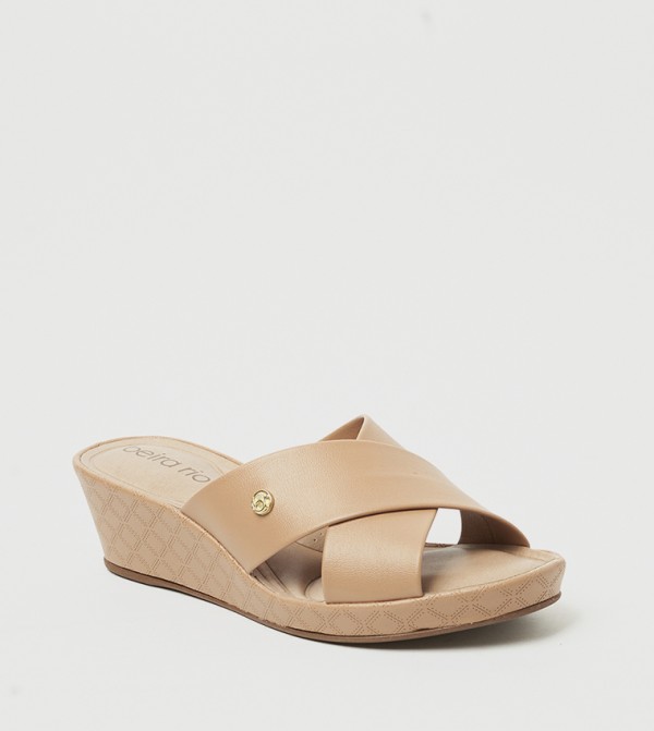 MURPHY Criss-Cross Wedge Sandals