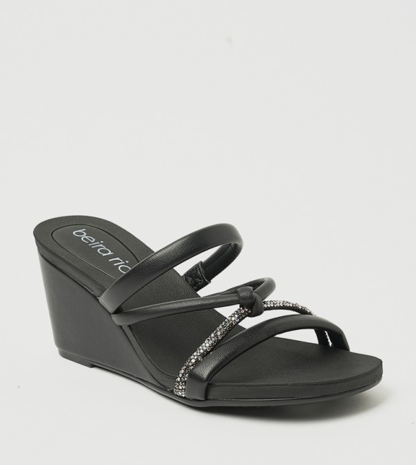 COLTER Embellished Wedge Sandals