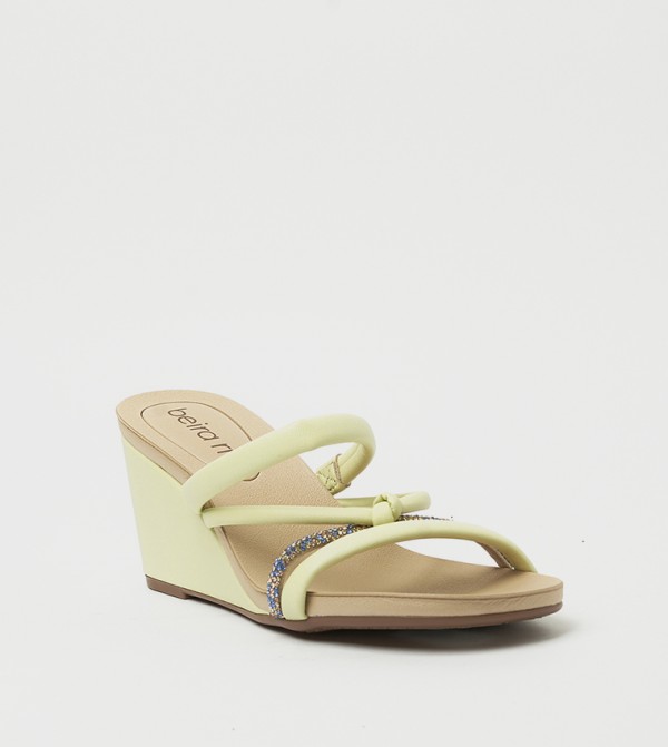 HOUSTON Embellished Wedge Sandals