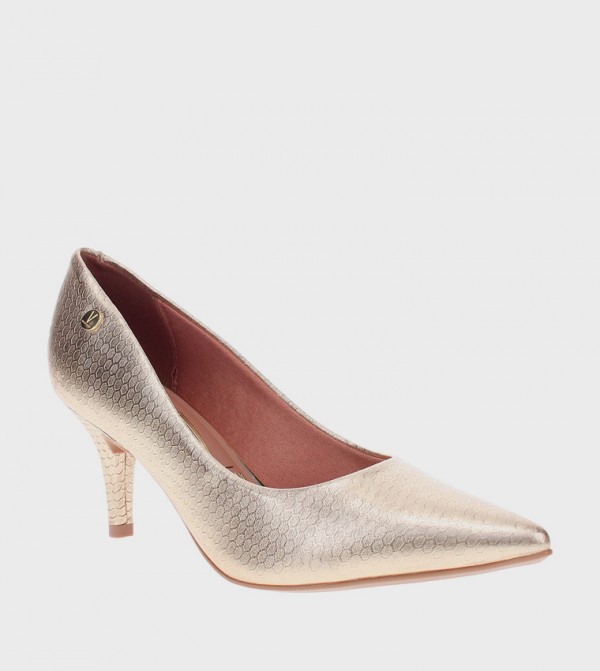 Snake Patterned Pointed Toe Pumps
