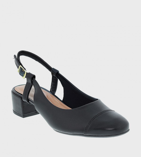 Textured Slingback Pumps