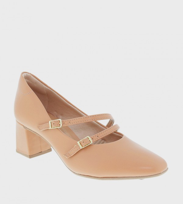 Double Buckle Strap Pumps