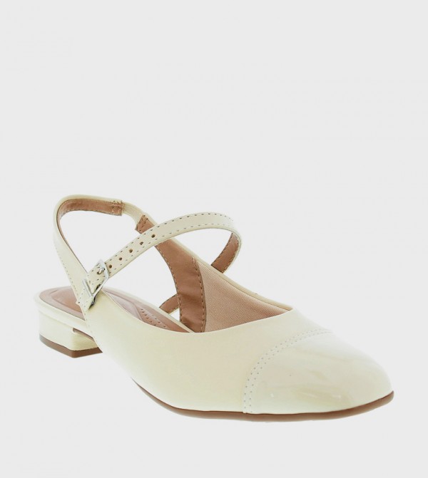 Buckle Strap Slingback Pumps