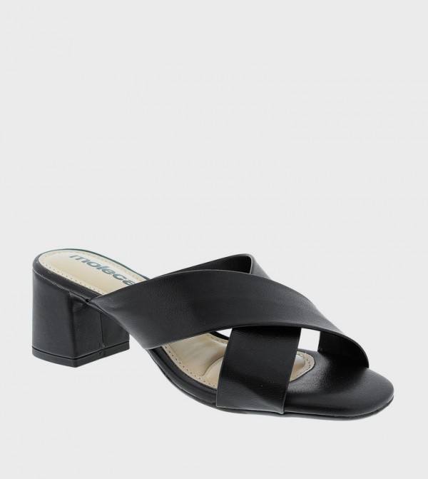 Textured Open Toe Heel Sandals