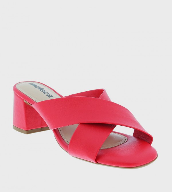 Textured Open Toe Heel Sandals