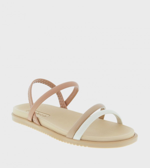 Strappy Open Toe Flat Sandals