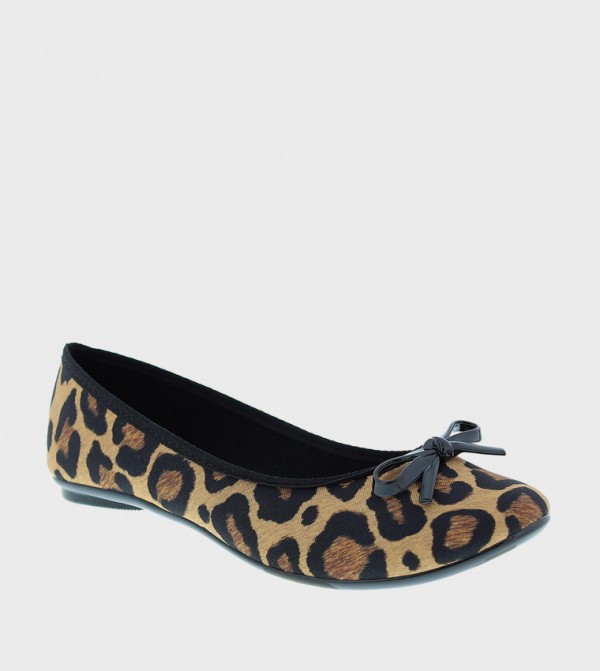 Animal Patterned Ballerinas