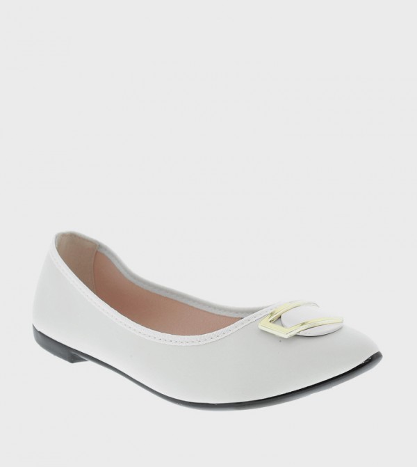 Metal Accent Ballerinas