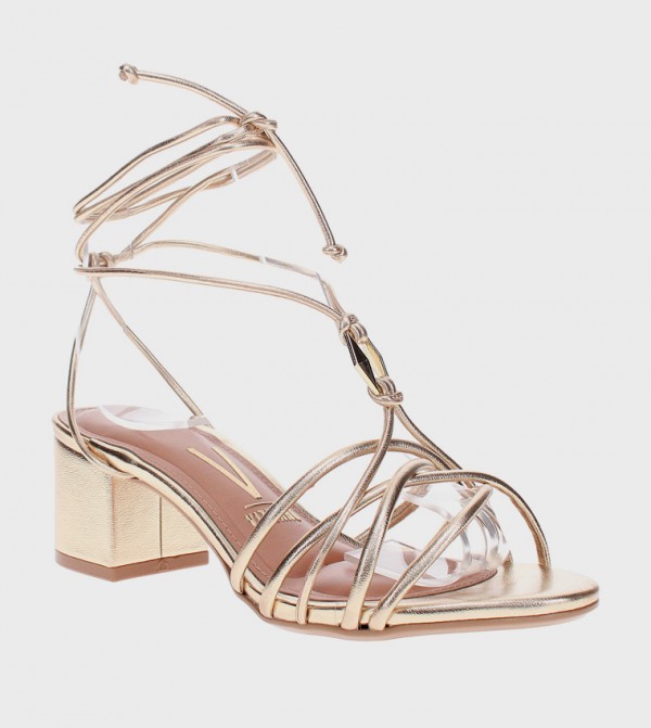 Ankle Loop Open Toe Heel Sandals