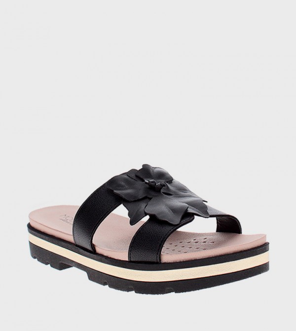 Floral Detail Comfort Sandals
