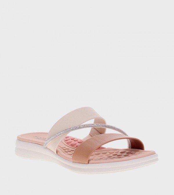 Embellished Open Toe Flat Sandals