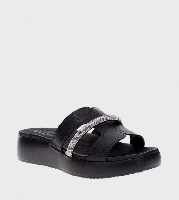 Embellished Open Toe Platform Sandals