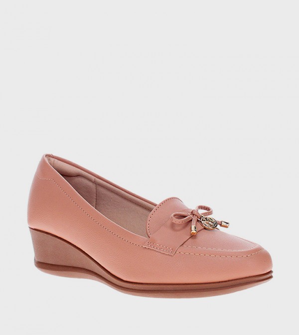 Bow Detail Platform Loafers