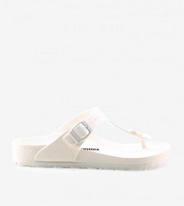 Birkenstock gizeh hot sale white rubber