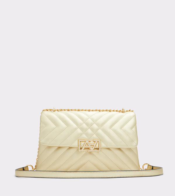 Buy Aldo GLAREWIEN Quilted Crossbody Bag In Gold 6thStreet Saudi Arabia