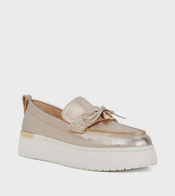 GLIDE Bow Detail Loafers
