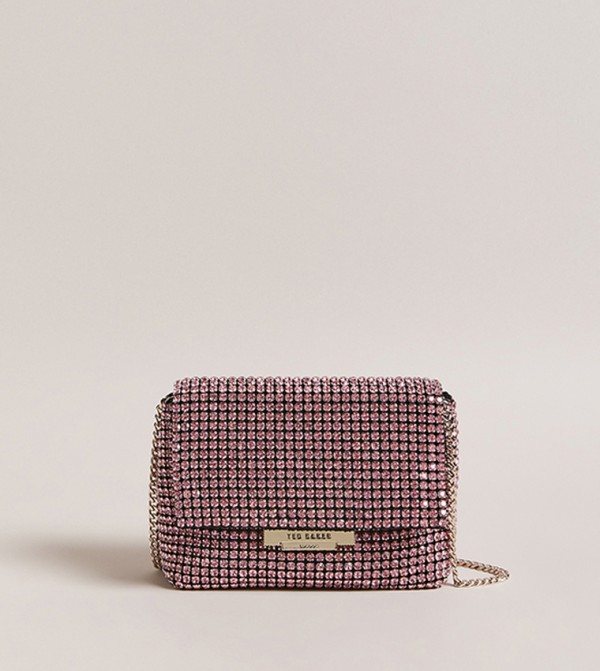 GLITERS Stone Embellished Crossbody Bag