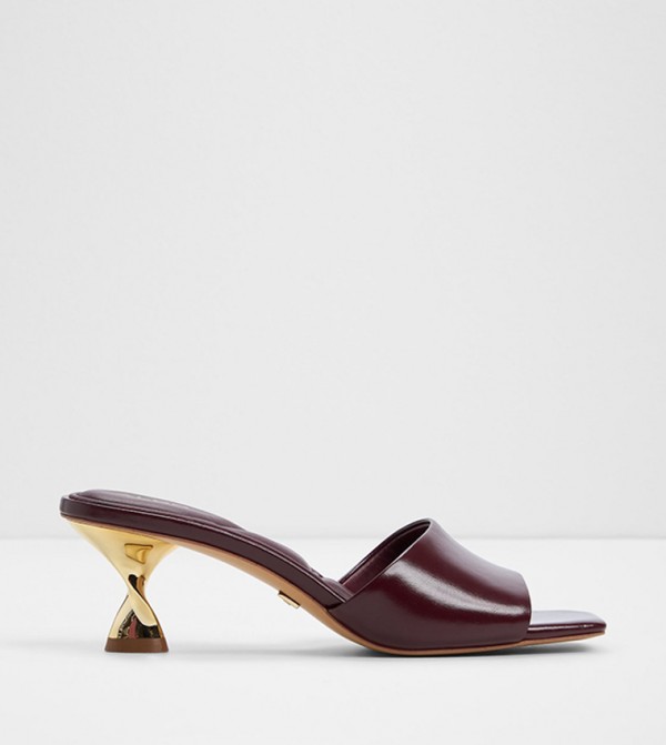 GOLDENSHINE Textured Heeled Sandals