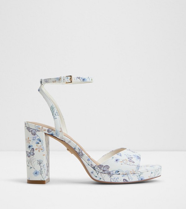 GRACIOUS Printed Heeled Sandals