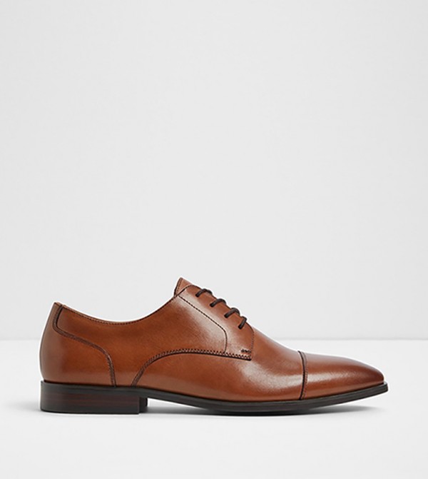 GREGORIO Textured Derby Shoes
