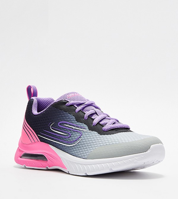 MICROSPEC MAX PLUS Printed Mesh Detail Lace-Up Sneakers