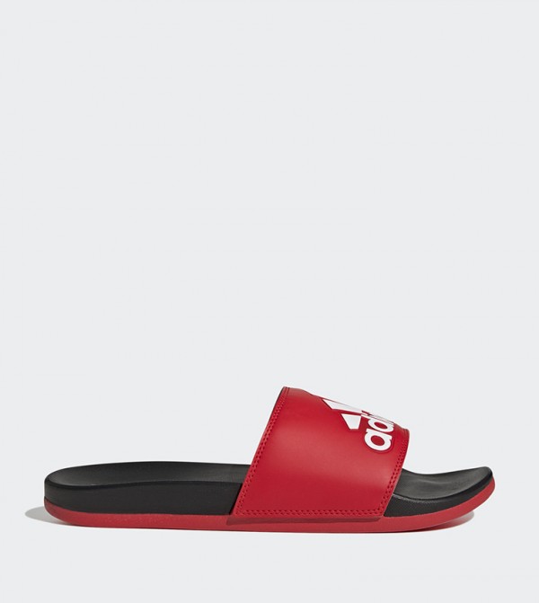 Adidas adilette comfort online slides red