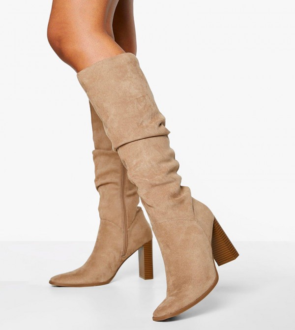 Over knee taupe clearance boots