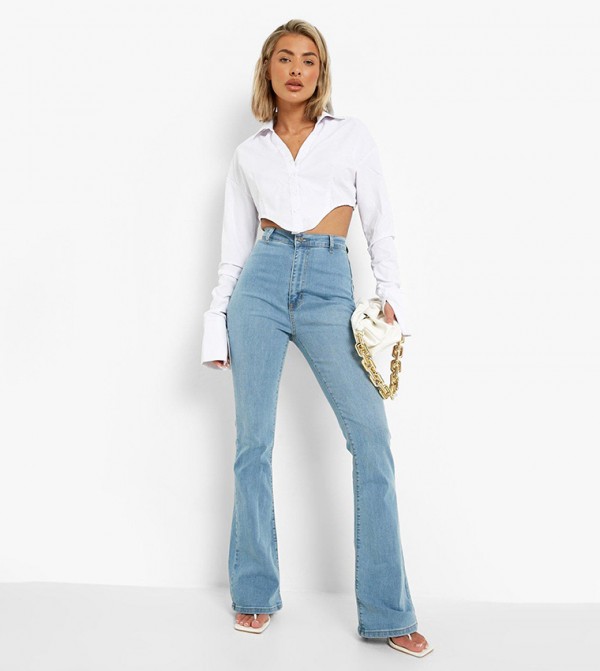 Butt Shaper High Rise Skinny Flared Jeans
