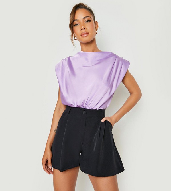 Tailored High Waist Shorts