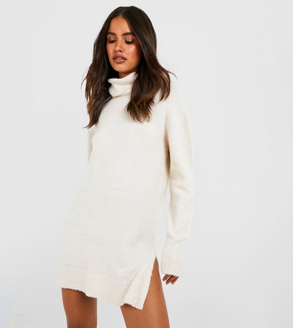 Oversized roll outlet neck jumper womens