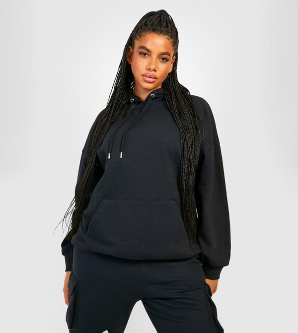 Oversized black outlet hoodie women