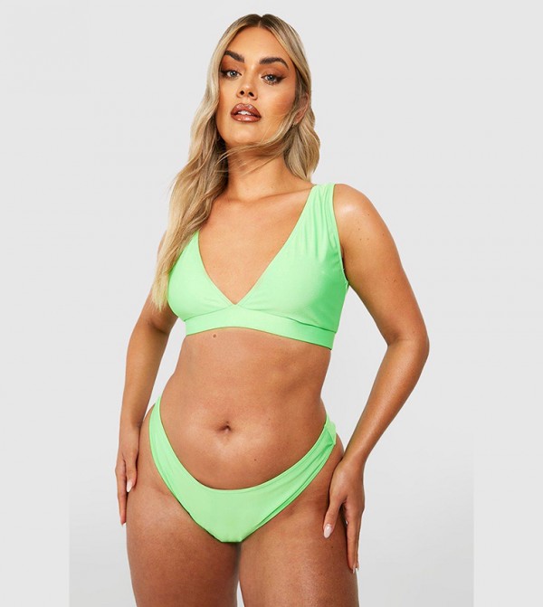 Premium Crinkle Scoop Bikini Top