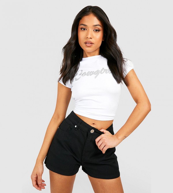 High Waist Denim Shorts