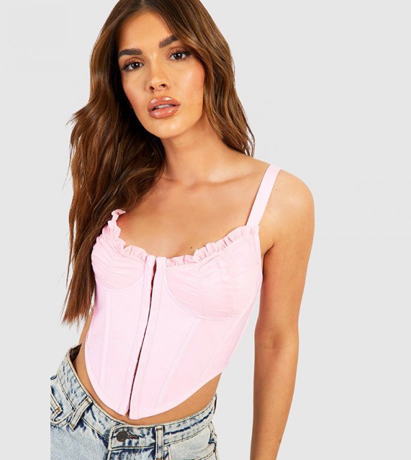 Ruched Cup Bandage Corset Top