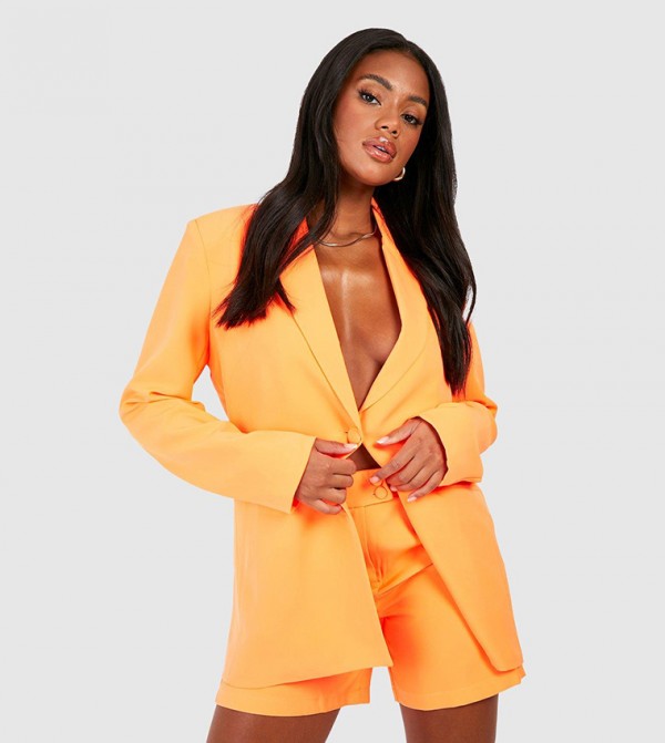 Neon blazer and shorts clearance