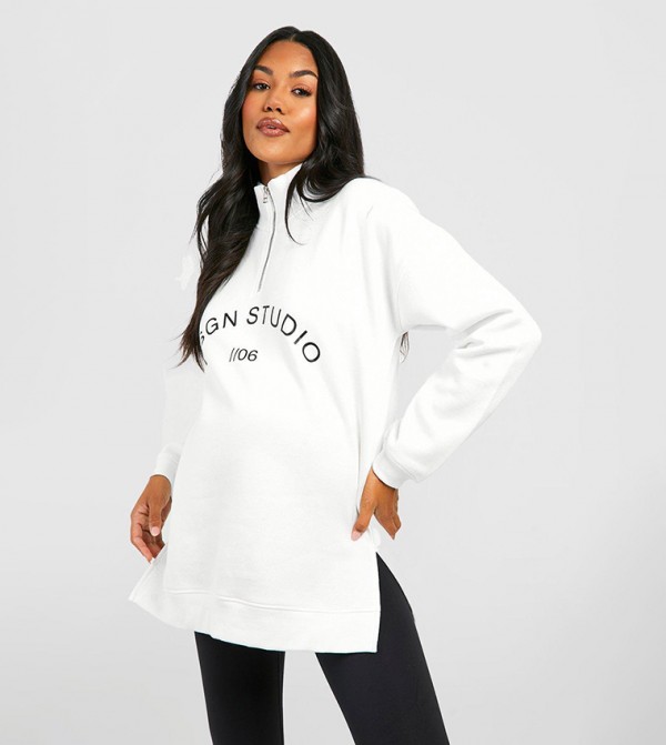 Maternity Design Studio Half Zip Sweatshirt