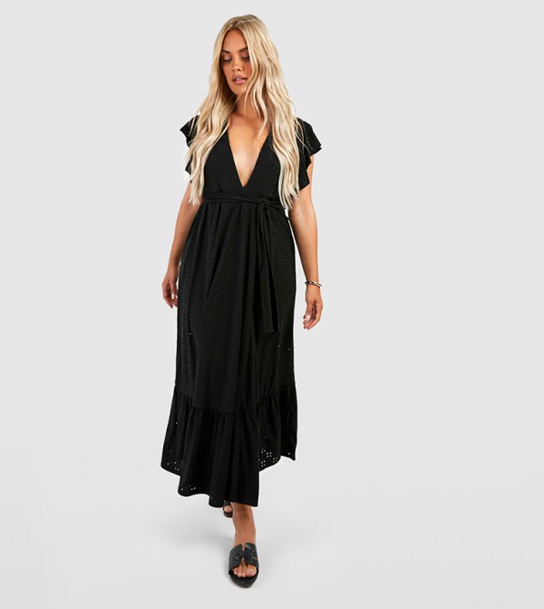 Buy Principles Ruched Side Jersey Midi Dress In Black