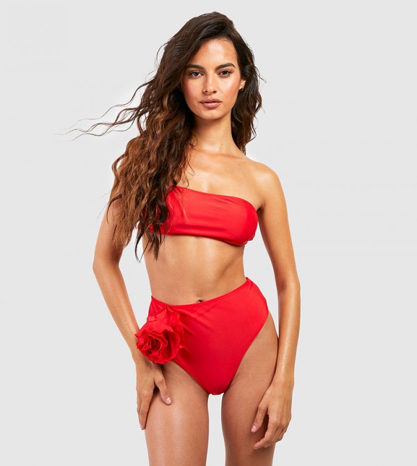 Bandeau bikini store high waist