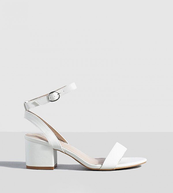 White high sale heel sandals