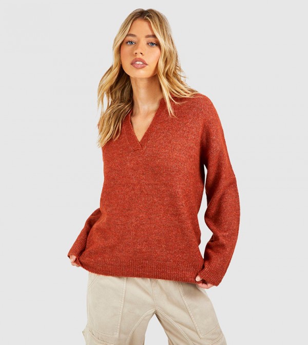 Orange shop jumper womens