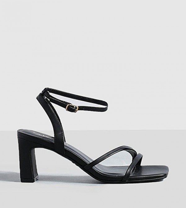 Open Toe Ankle Strap Heel Sandals