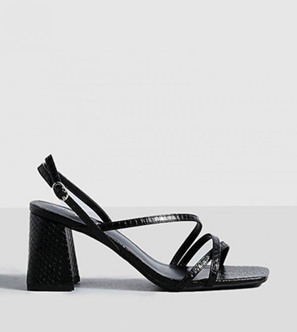 Open Toe Block Heel Sandals
