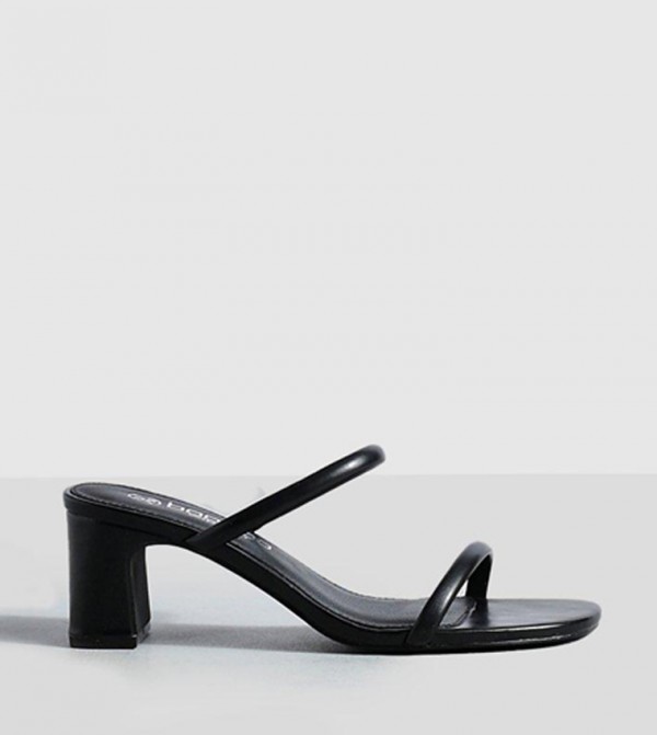 Wide Fit Double Strap Mule